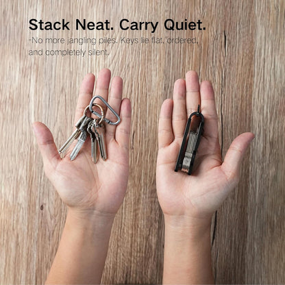 Metallic Key Organizer - Aluminum Key Organizer holder, Minimalist Innovative Keychain.