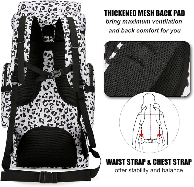 Hiking Backpack for Men 70L/100L Camping Backpack Military Rucksack Molle 3 Days Assault Pack for Climbing