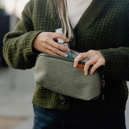 Peak Design Small Tech Pouch, Midnight, Electronics Organizer for Travel or Everyday Carry, Origami-Style Storage, Cable Pass-Through, Weatherproof Recycled Nylon, Gear Carry Bag for Men and Women