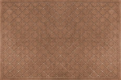 WaterHog Heavy Duty Doorway Mat, 3' x 5', Made in USA, Durable & Skid-Resistant Entryway Mat, Water-Trapping, Indoor/Outdoor Decorative Floor Covering, Cordova Collection, Dark Brown