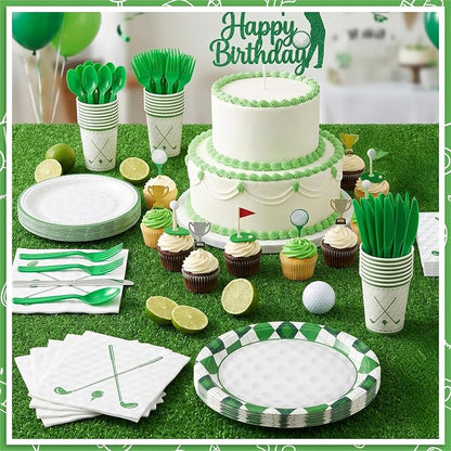 NatNarr Golf Party Supplies Set