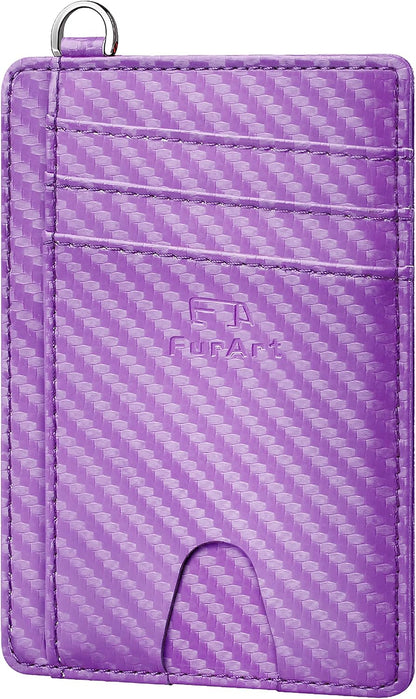 FurArt Slim Minimalist Wallet, Front Pocket Wallets, RFID Blocking, Credit Card Holder for Men & Women