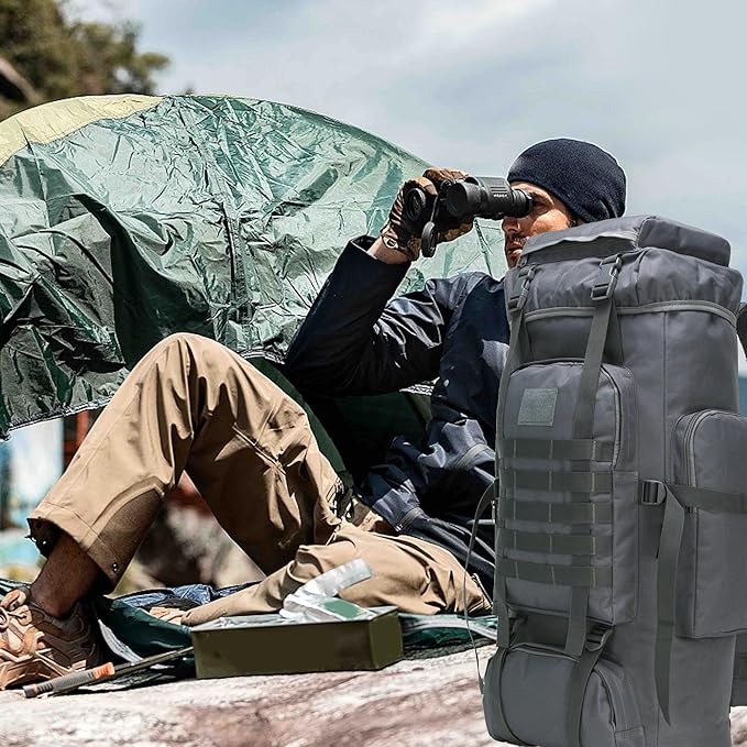 Hiking Backpack for Men 70L/100L Camping Backpack Military Rucksack Molle 3 Days Assault Pack for Climbing