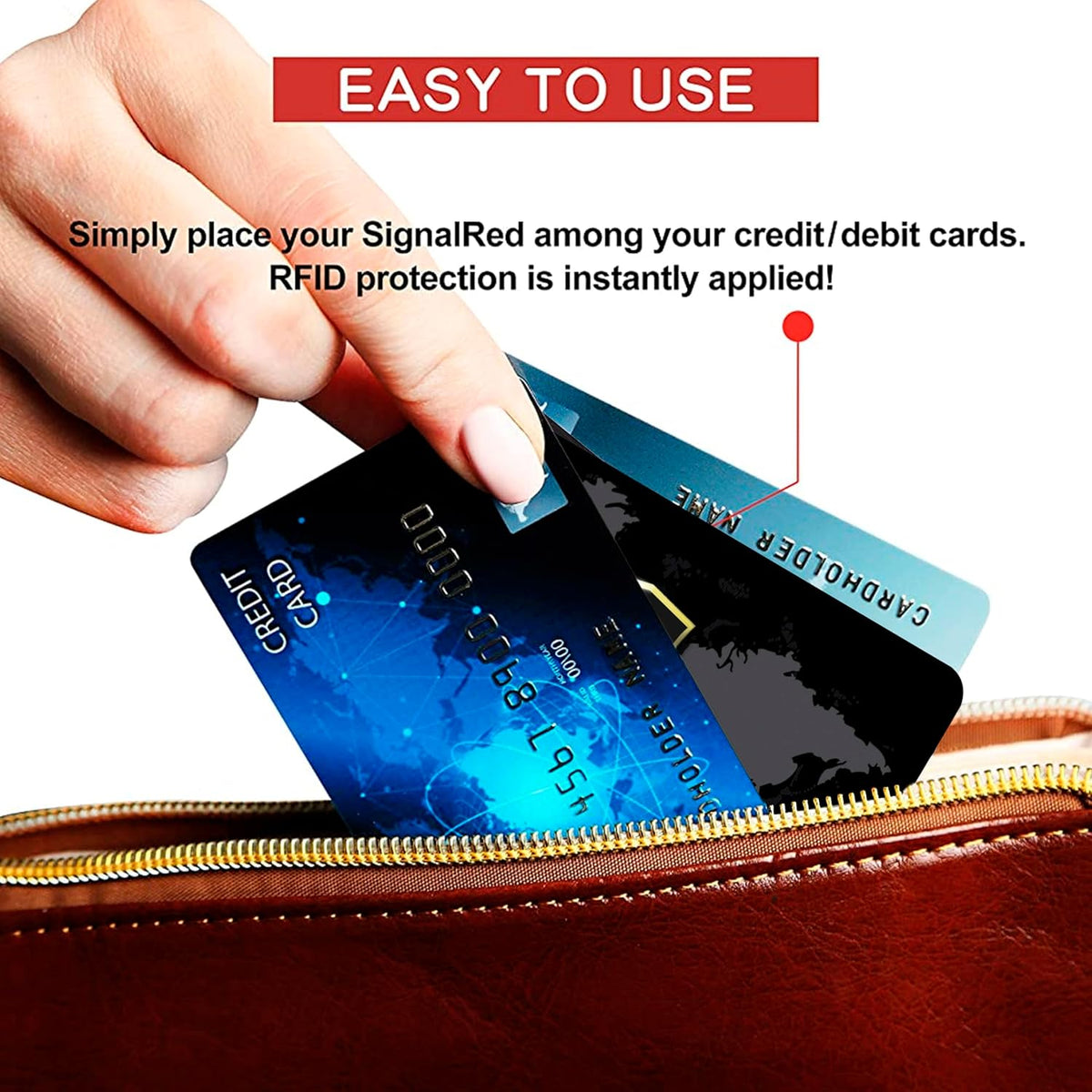 SaiTech IT 5 Pack RFID Blocking Card NFC Contactless Debit/Credit Card ATM Passport Protector ideal for Men & women slim with World map design perfectly fit in wallet(Black)