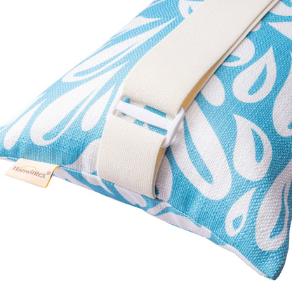 Adirondack Chair Head Resting Pillow&Cushion, Outdoor Waterproof Patio Decorative Pillows with Insert for Lounge Chaise Beach Chair Neck Support 2 Pack Size 11”*16” Lake Blue