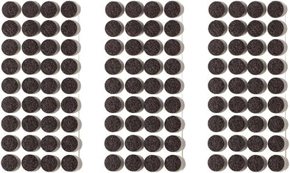 Furnigear Felt Furniture Pads for Hardwood Floors - Self Adhesive Chair Felt Pad, Floor Protector for Furniture Feet, Furniture Sliders Moving Furniture Smoothly, Anti Scratch 108 Pcs 5/8" Round Brown
