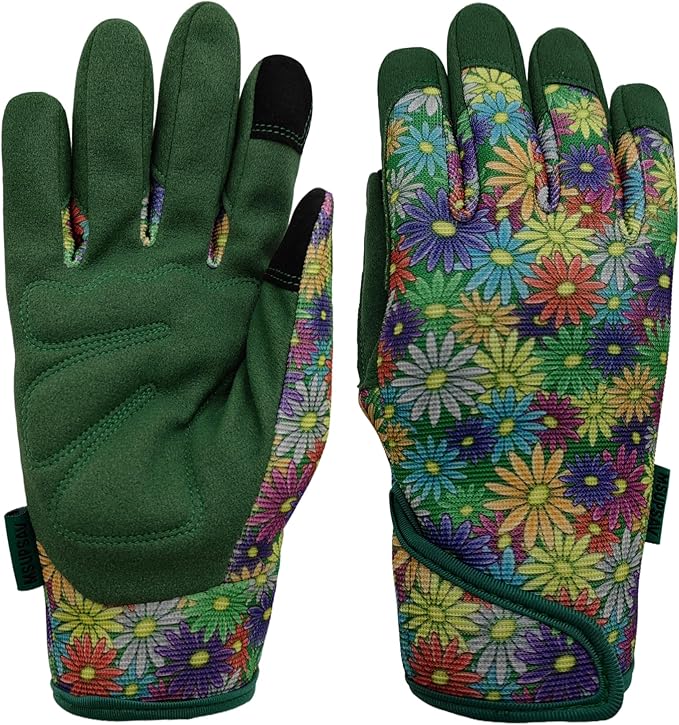 Thorn Proof&Puncture Resistant Gardening Gloves with Grip,Garden Gloves for Women, Leather Work Gloves,Gifts