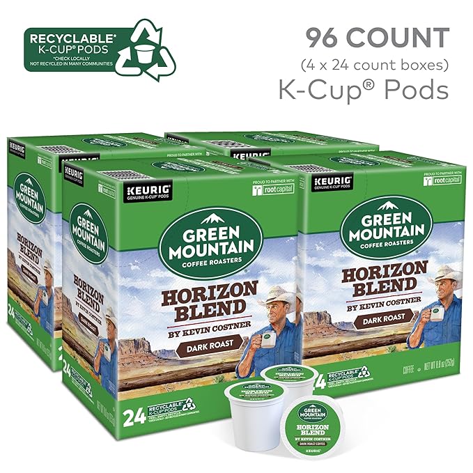 Green Mountain Coffee Roasters® Horizon Blend Coffee by Kevin Costner, Single Serve Keurig® K-Cup® Pod, 96 Count