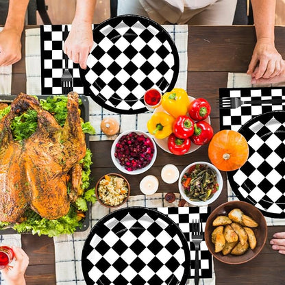 96 Pieces Racing Theme Party Supplies