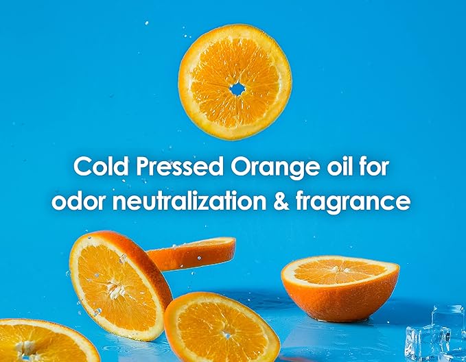 Cold Pressed Orange Oil Concentrate |12-ounce Professional Grade All-Purpose Citrus Cleaner, Degreaser & Pet Odor Eliminator Blend | Dilutes to 6 Gallons of Finished Product | Home and Outdoor Use