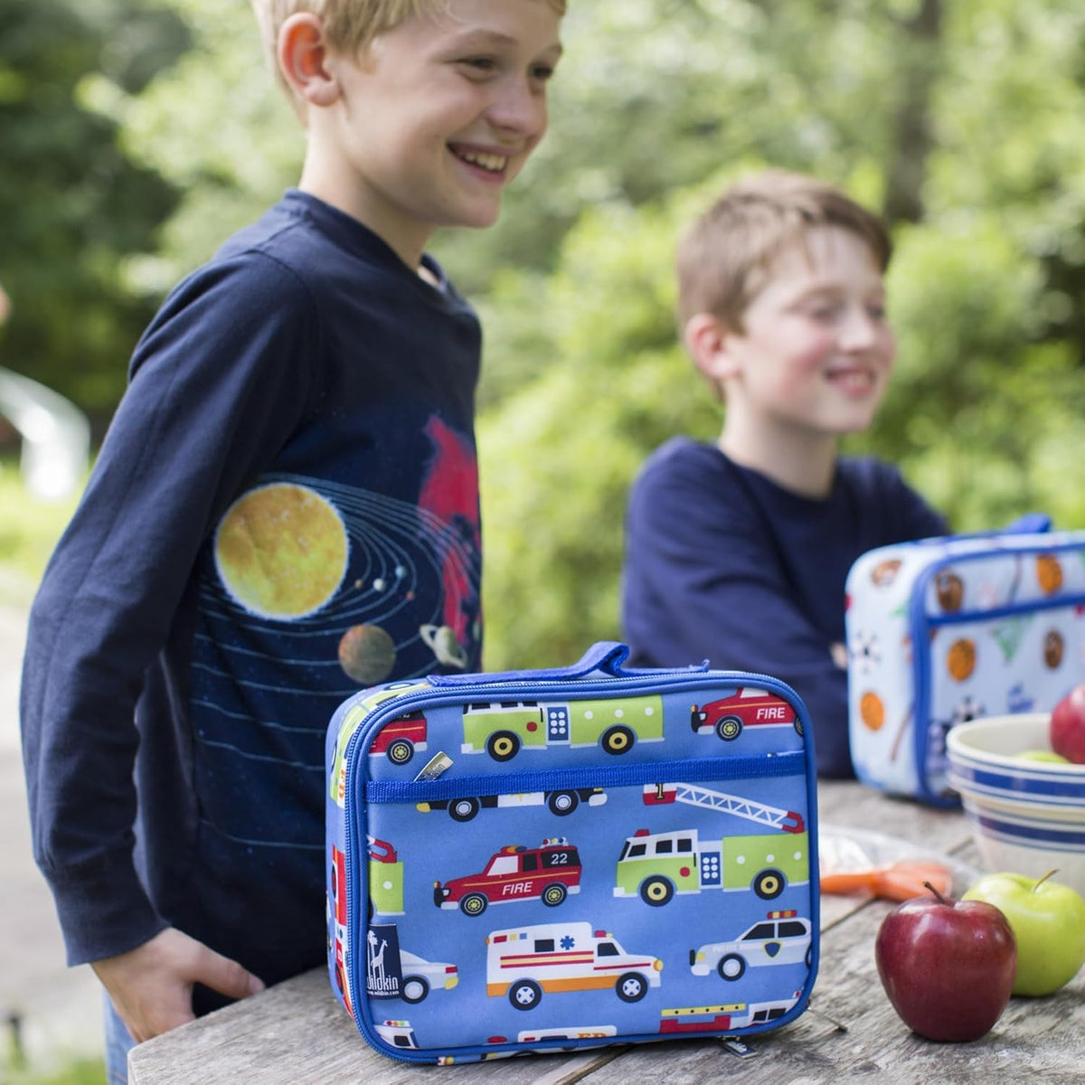 Wildkin Kids Insulated Lunch Box – Durable and Reusable for School & Travel - Heroes