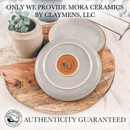MORA Ceramic Plates Set, 7.8 in