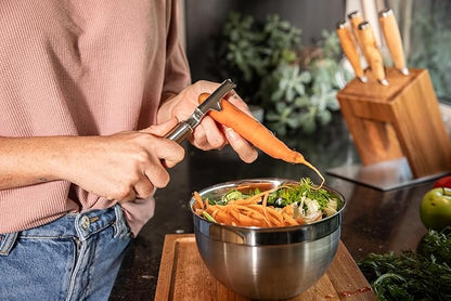 Rosle Stainless Steel Left-Handed Swivel Peeler, 7.5-inch