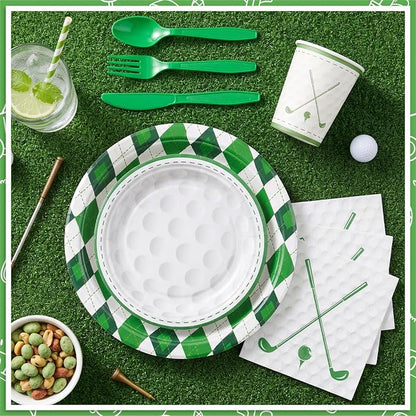 NatNarr Golf Party Supplies Set
