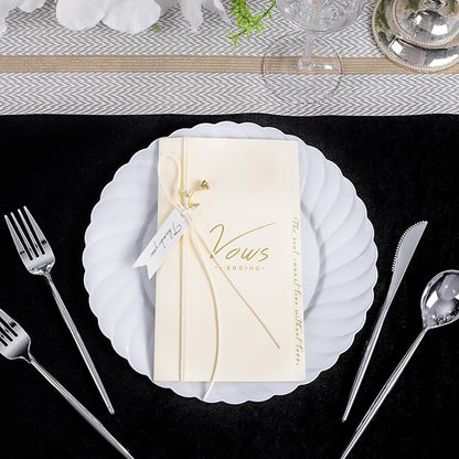 U-QE 60 Count White Plastic Plates
