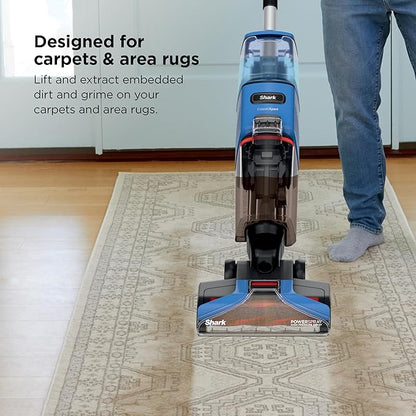 Shark CarpetXpert Upright Carpet & Area Rug Cleaner, Perfect for Pets, Lightweight & Powerful, Dirt, Grime, & Odor Removal, Carpet Shampooer, Cleaning Solution, Blue, EX121BRN