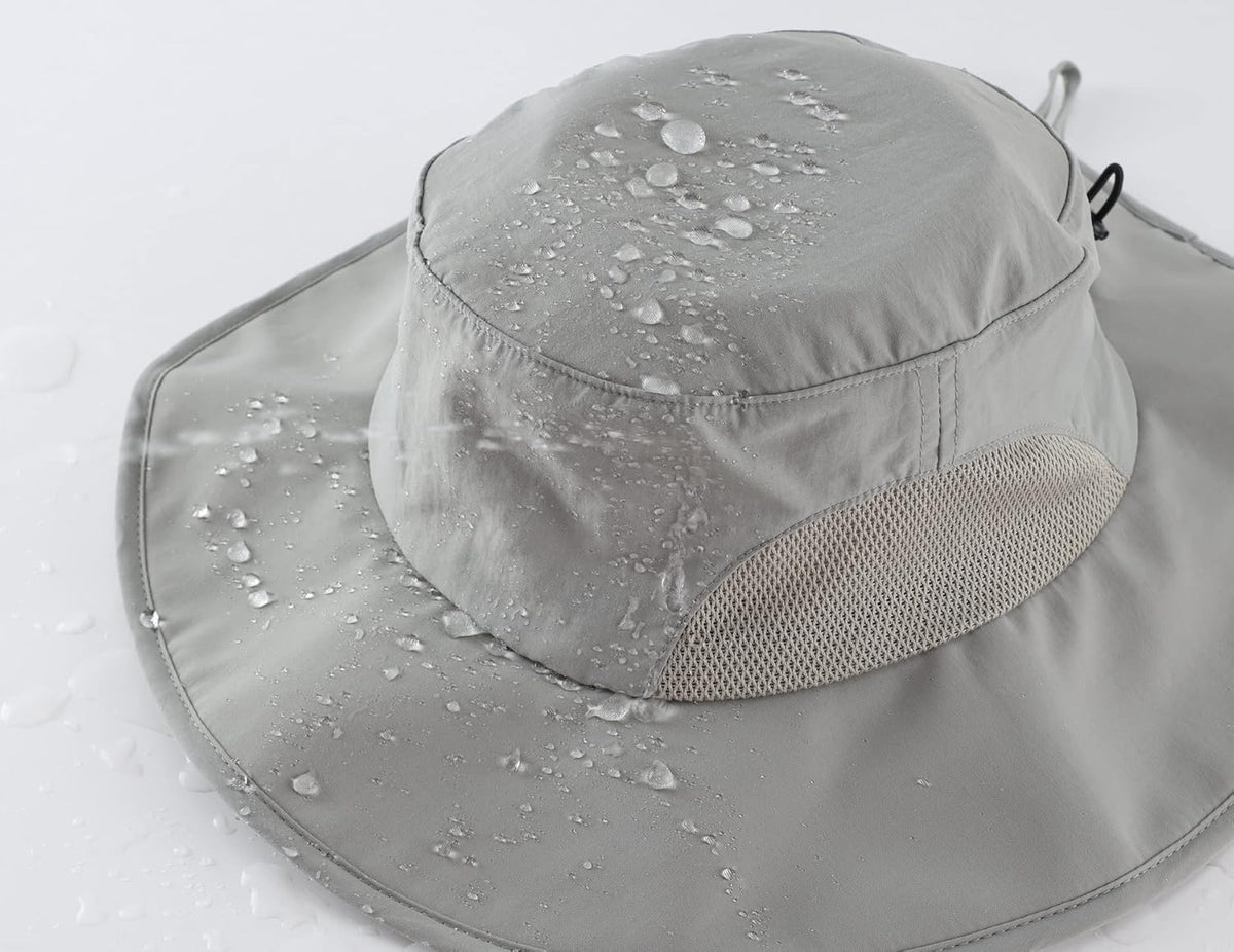 Home Prefer UPF50+ Mens Sun Hat Wide Brim Fishing Hat for Men UV Protection Womens Beach Bucket Hat for Golf Hiking Gardening