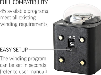 Watch Winder for Automatic Watch with Vertical Rotor Stop (with AC Adapter)