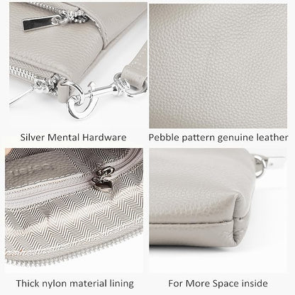 befen Genuine Leather Small Crossbody Purses for Women Travel Cross Body Bags Lightweight with Adjustable Shoulder Strap