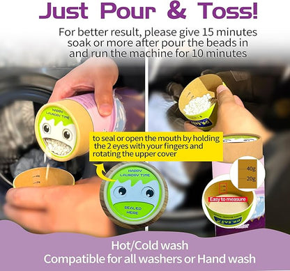 DR.EASY Laundry Scent Boosters 312G,Lavender Scent Boosters for Washer，Bulk Laundry Booster Beads and fabric scent booster，Fresh Scented Clothes fo 12 Weeks