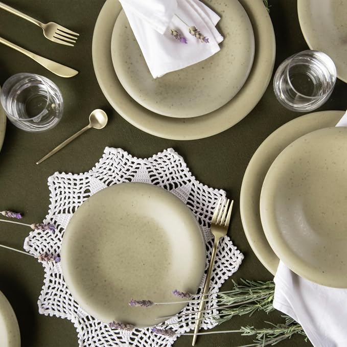 Porto by Stone Lain Aro 12-Piece Premium Kitchen & Dining Dinnerware Set
