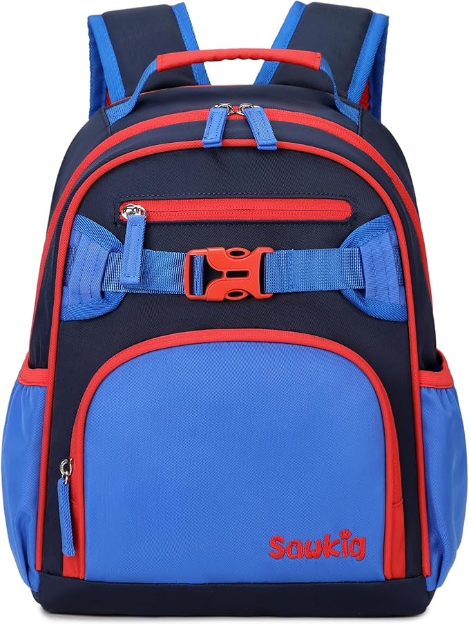 Cute Mini Toddler Backpacks for Boys 2-4 Little Kids Backpack Preschool Bookbag (Navy Blue Black)