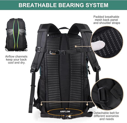 MOUNTAINTOP Hiking Backpack,30L Camping Backpack, Men Women Hiking Daypack Lightweight Travel Backpack for Camping Climbing Skiing Cycling