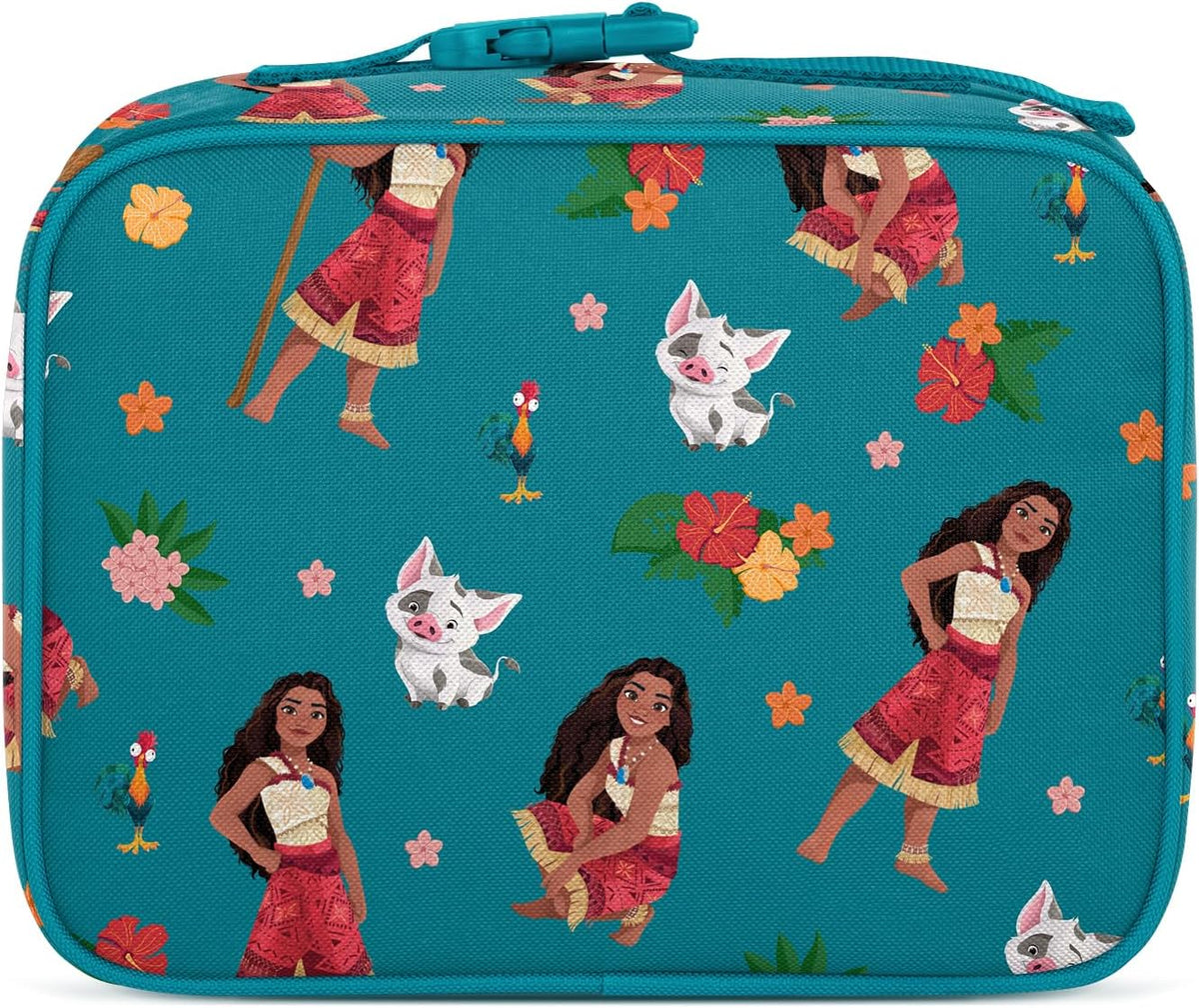 Simple Modern Disney Kids Lunch Box for School | Reusable Insulated Lunch Bag for Toddler, Girl, and Boy | Meal Containers with Exterior & Interior Pockets | Hadley Collection | Moana Oceana