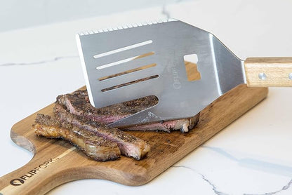 Boss - 5 in 1 Grill Spatula with Knife, Fork, Bottle Opener and Turner BBQ Tools. All in One Grill Accessories Set for Outdoor Grills. 18 inch Grilling Accessories BBQ Set