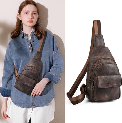 Sling Bag Crossbody Bags for Women Small Cross Body Bag Fanny Packs Chest Sling Purse for Daily Travel Leisure Sport