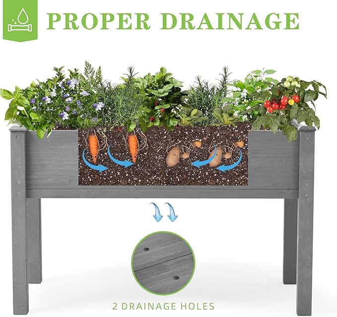SoliWood Set of 2 Raised Garden Bed