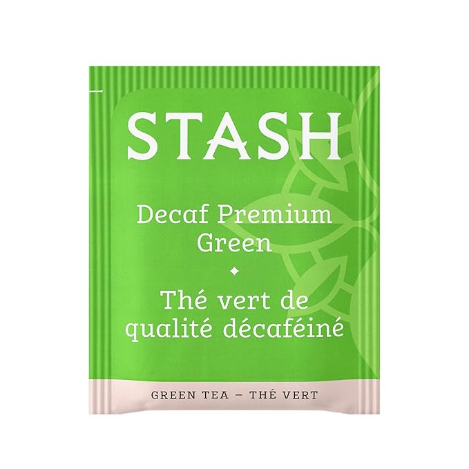 Stash Tea Decaf Premium Green Tea - Decaf, Non-GMO Project Verified Premium Tea with No Artificial Ingredients, 30 Count (Pack of 6) - 180 Bags Total
