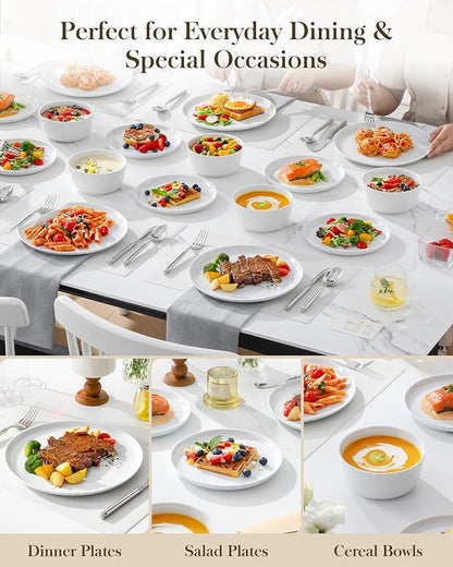 MALACASA 18-Piece Dinnerware Set