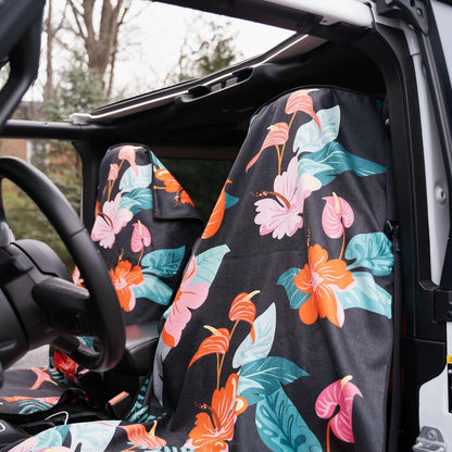 Sprints Athletic Running Towel, Full-Sized, Car Seat Cover - Performance Microfiber (Moonrise in Maui)