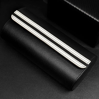 MOZSLY Watch Roll Travel Case 3 Slots Portable Box for Men and Women Watches Organizer Storage Holder PU Leather