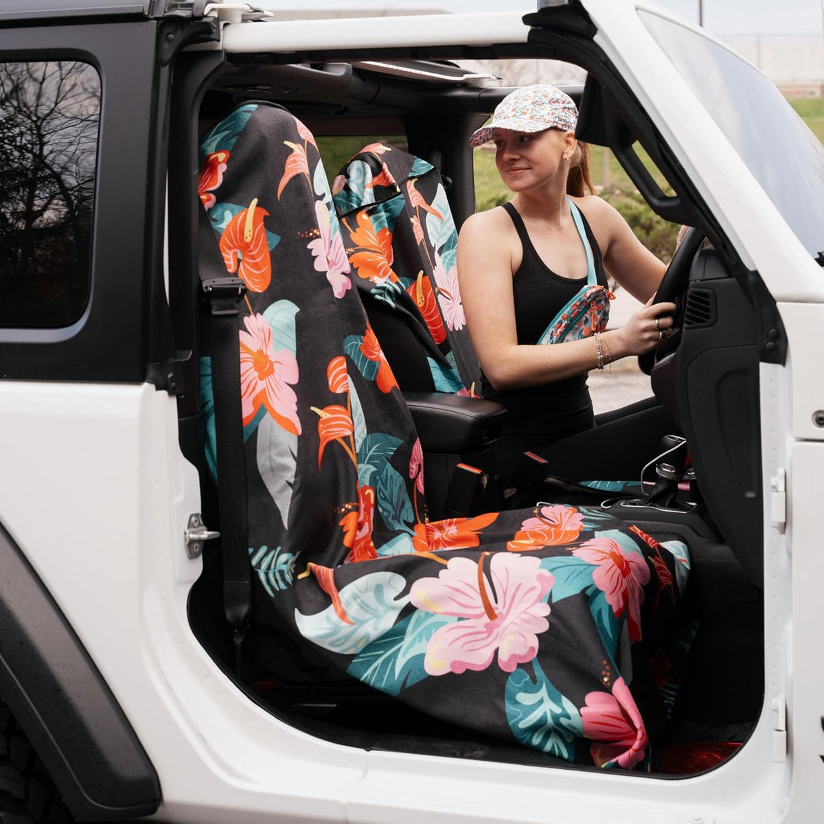 Sprints Athletic Running Towel, Full-Sized, Car Seat Cover - Performance Microfiber (Moonrise in Maui)