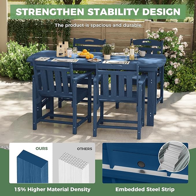 HDPE Outdoor Patio Dining Set