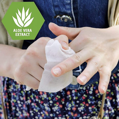 MED PRIDE Alcohol Based Disinfectant Wipes, 100 Pack, with Aloe Vera, Wipes with Alcohol for Cleaning, 5.5in X 7.8in