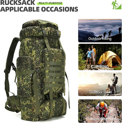 King'sGuard 70L Camping Hiking Backpack Tactical Backpack Military Molle Rucksack Backpack for Outdoor