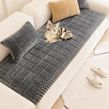 Mivnue Pet Couch Cover Protector Sofa Covers for Pets Washable Non Slip Couches and Sofas Dog Mat (Dark Grey, 27.6" x 70.9")