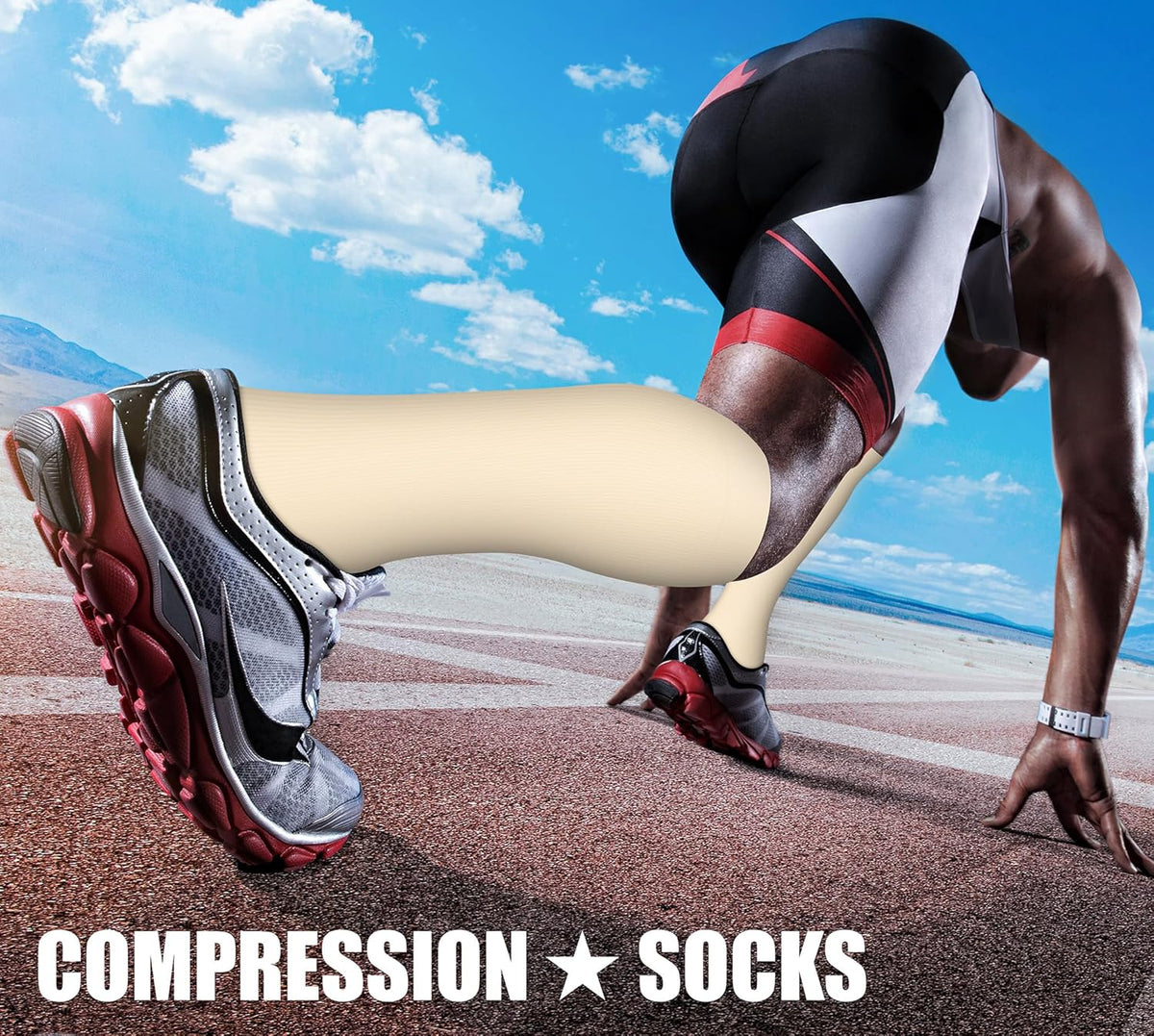 CHARMKING Compression Socks for Women & Men Circulation (3 Pairs) 15-20 mmHg is Best Support for Athletic Running Cycling