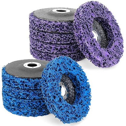 10Pcs Strip Discs Stripping Wheels, Paint Stripper Wheels 4" x 5/8" Rust Remover Wheel Remove Paint for Angle Grinder Paint Strip Wheel Quick Abrasive Discs Rust