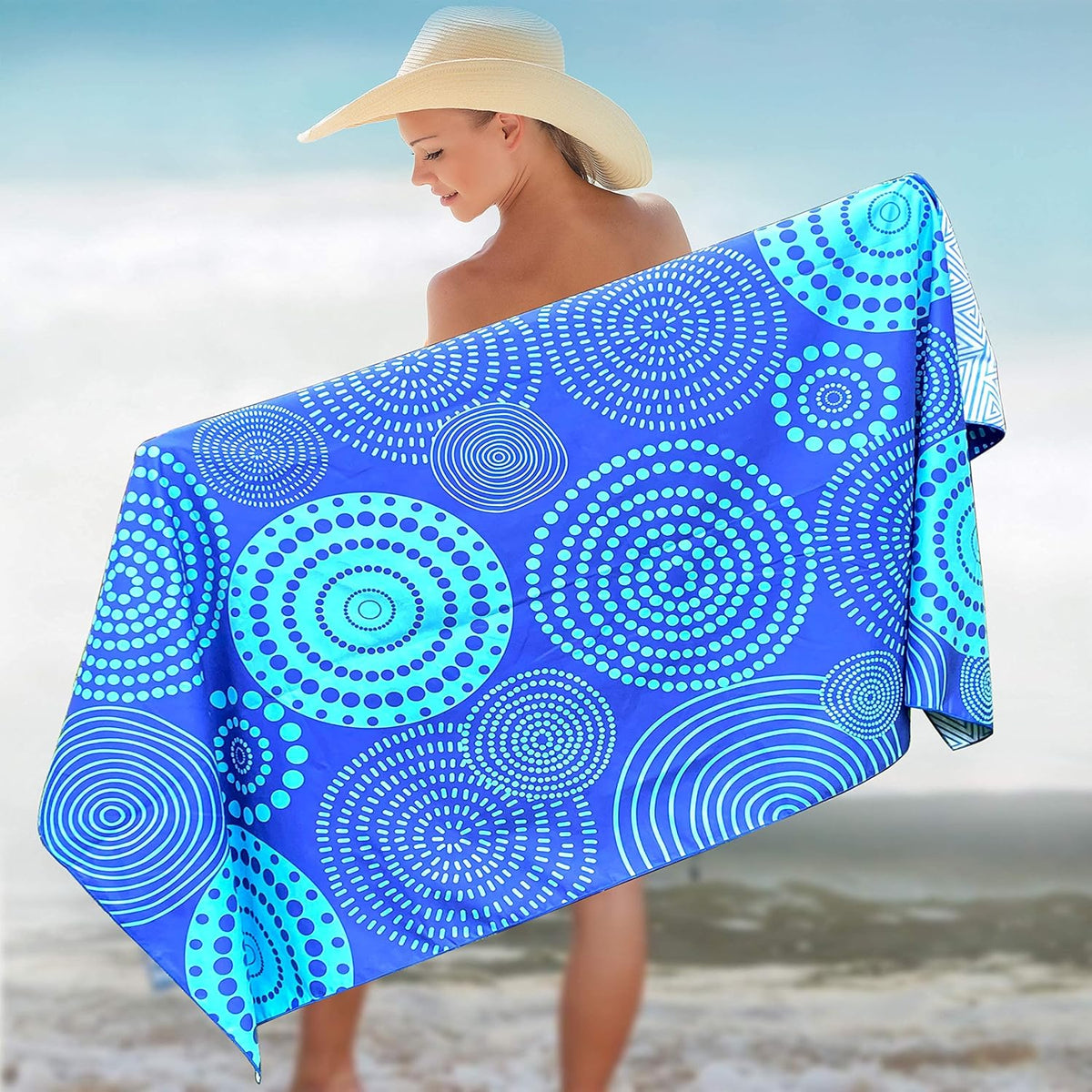 Elite Trend Quick Dry Towel Extra Large 78x35 Inch - Microfiber Beach Towel - Perfect for Beach, Travel, Swimming, Pool, Yoga, Hiking, Camping - Lightweight, Fast Drying, Compact for Adults (Zero)