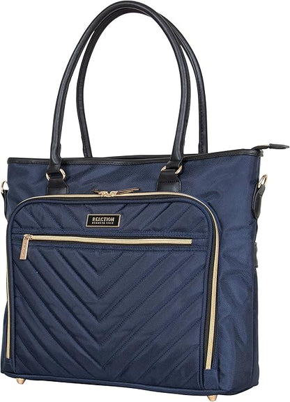 Kenneth Cole REACTION Chelsea Quilted Chevron 15" Laptop & Tablet Business Tote with Removable Shoulder Strap