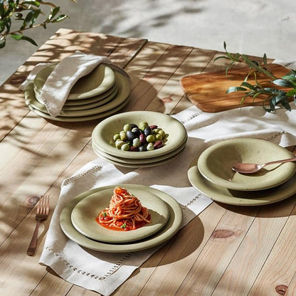 Porto by Stone Lain Aro 12-Piece Premium Kitchen & Dining Dinnerware Set