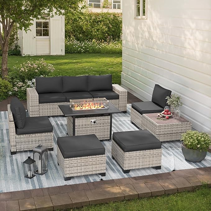9-Piece Outdoor Patio Furniture Set