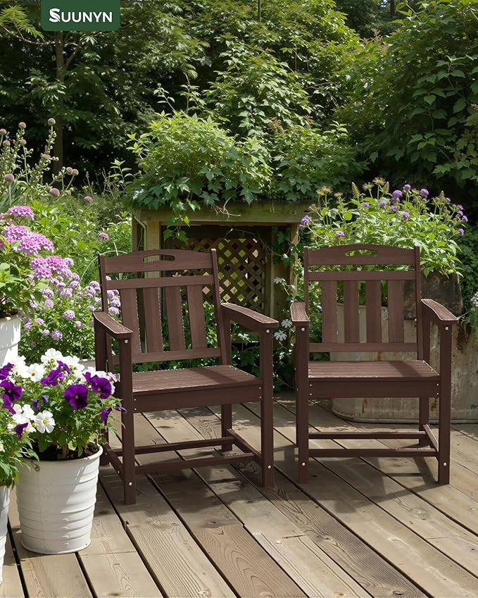Set of 2 Weatherproof Patio Chairs