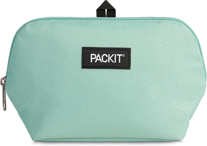 PackIt® Freezable Snack Bag, Sage, Built with ECOFREEZE® Technology, Collapsible, Reusable, Zip Closure, Designed For Keeping Snacks Fresh On the Go