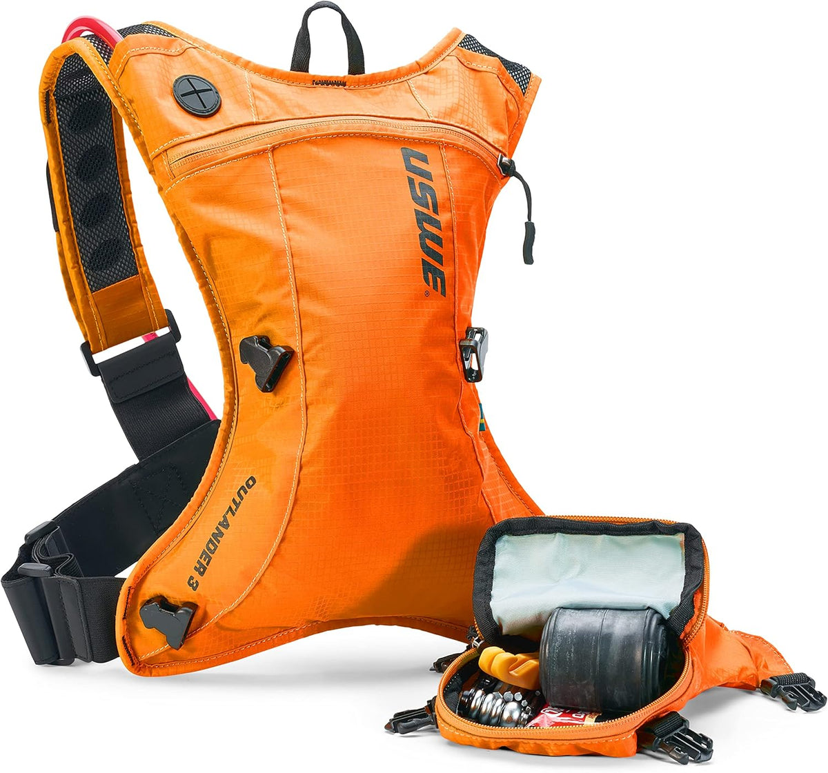 USWE Outlander Hydration Pack with Water Bladder, Hydration Backpack - Backpack for Cycling, MTB, Trail Running & More