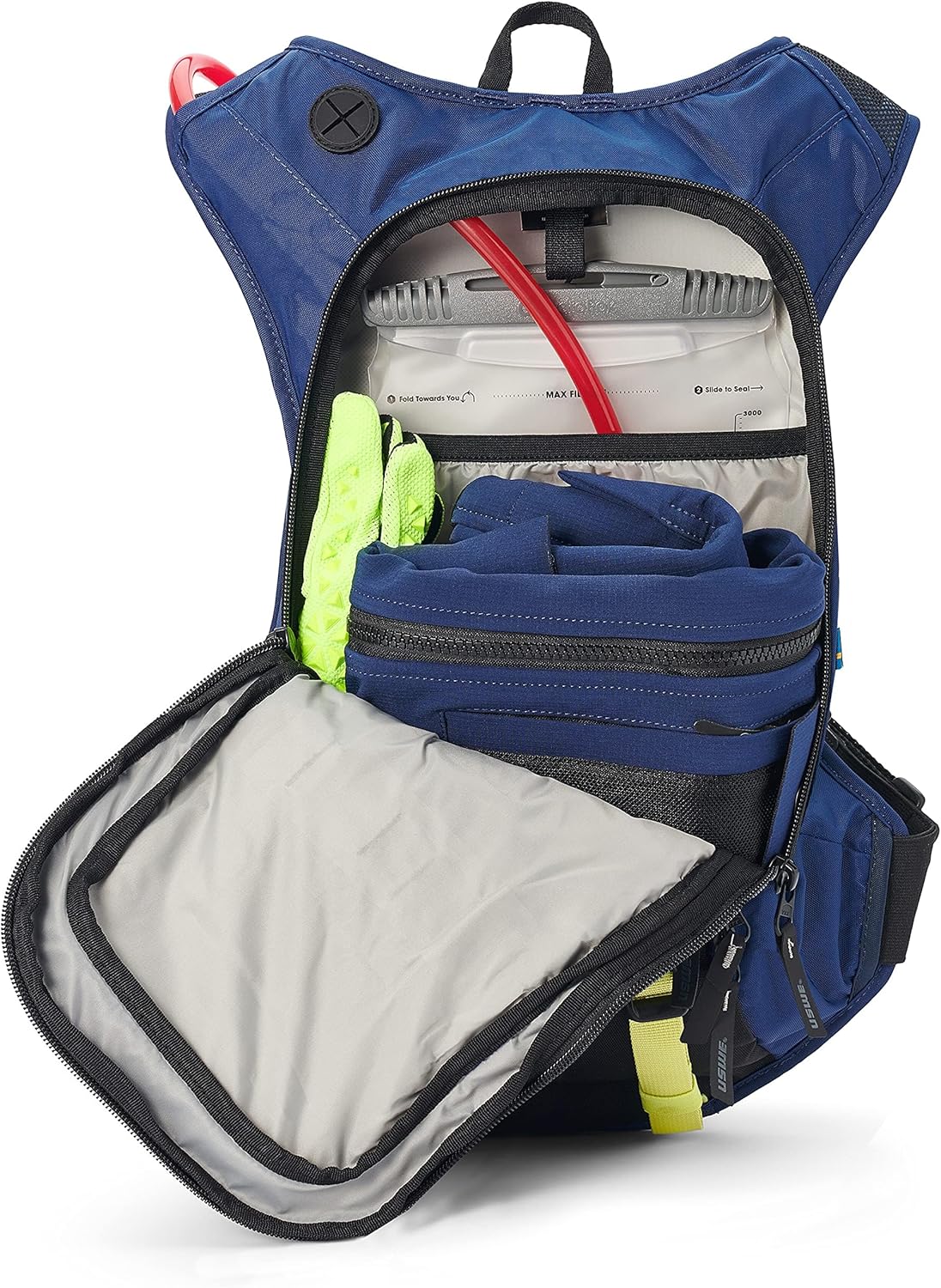 USWE Outlander Hydration Pack with Water Bladder, Hydration Backpack - Backpack for Cycling, MTB, Trail Running & More